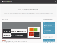 Tablet Screenshot of gymnasium-eckental.de